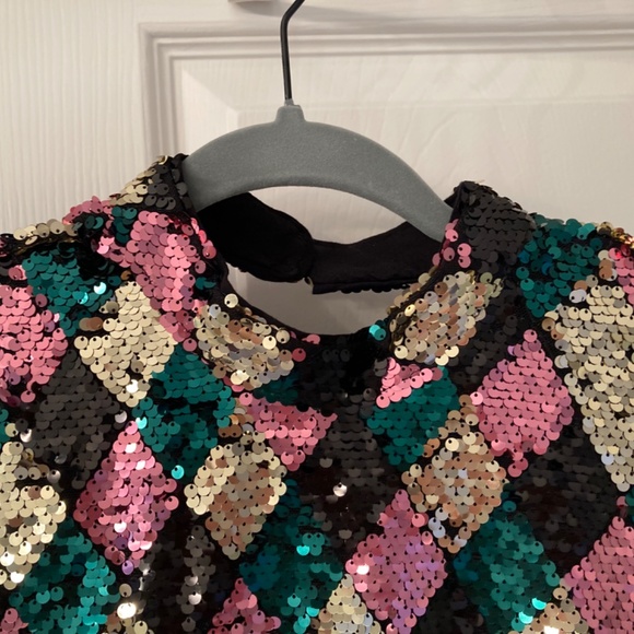 2023 Sequin Anthropologie mauve holiday party dress! - Picture 2 of 10